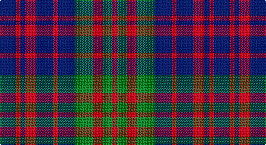 DB/26 R8 DB8 R18 DB28 R8 DB28 G30 R16 G16 R/8 tartan