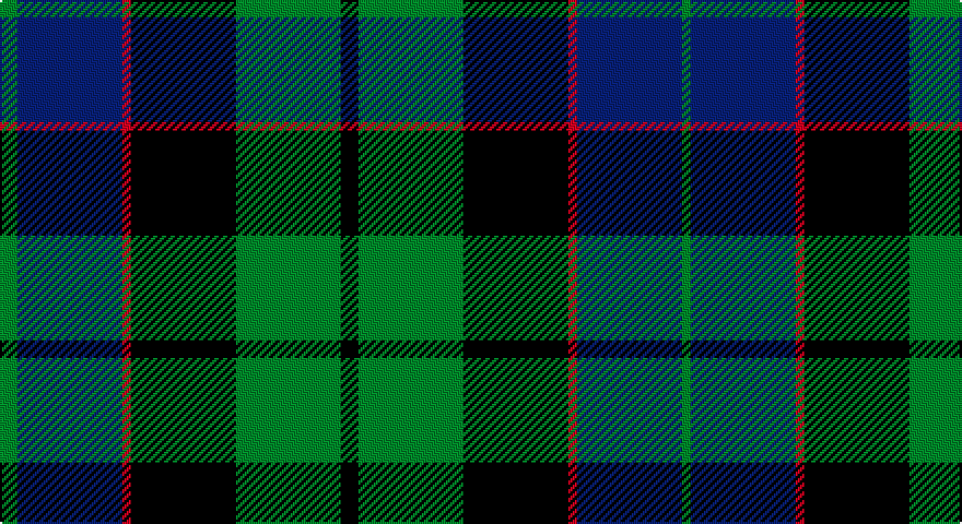 G/8 DB48 R4 K48 G48 K8 G48 K48 R4 DB48 G/4 tartan
