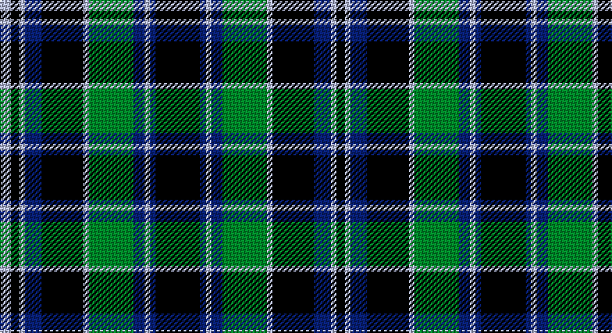 LB/8 K6 LB4 DB12 K30 LB4 G32 DB8 LB4 DB4 K32 DB4 LB4 DB8 G32 LB4 K30 DB12 LB4 K/6 tartan