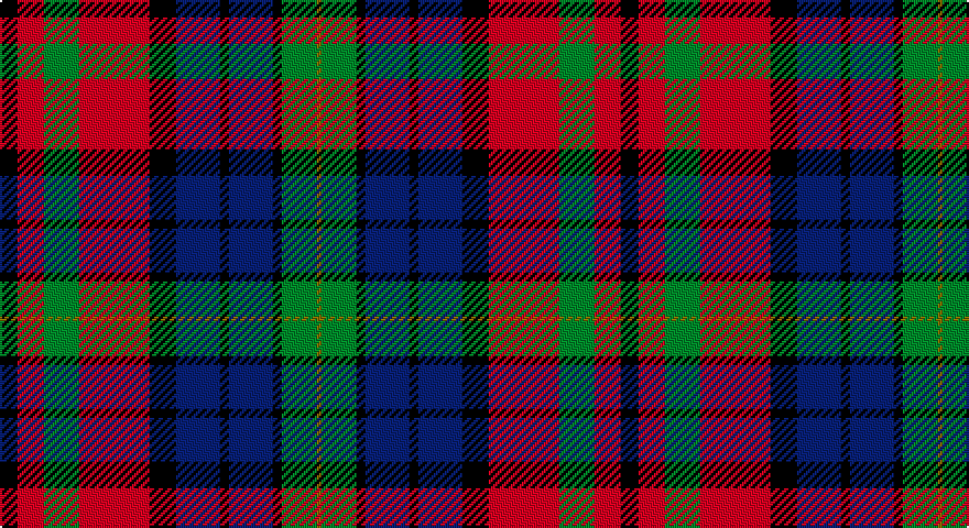 K/8 R12 G16 R32 K12 DB20 K4 DB20 K4 G16 Y/2 tartan