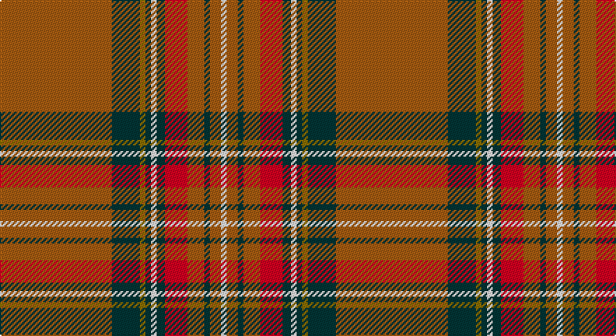 O/80 DT20 Y4 DT4 W4 DT6 R16 O12 DT4 O8 W/4 tartan