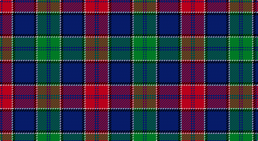 R/2 DB2 R16 W2 K4 DB32 K4 W2 G16 DB2 G/2 tartan