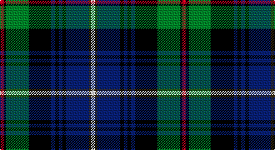 R/6 K4 G36 K36 DB6 K6 DB6 K6 DB36 DY4 W/6 tartan