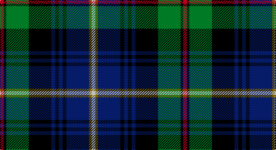 R/6 K4 G36 K36 DB6 K6 DB6 K6 DB36 Y4 W/6 tartan