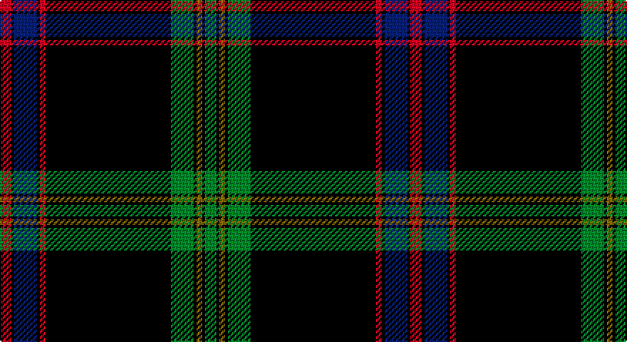 R/8 K2 DB16 K2 R4 K88 G16 K2 Y4 K2 G/8 tartan