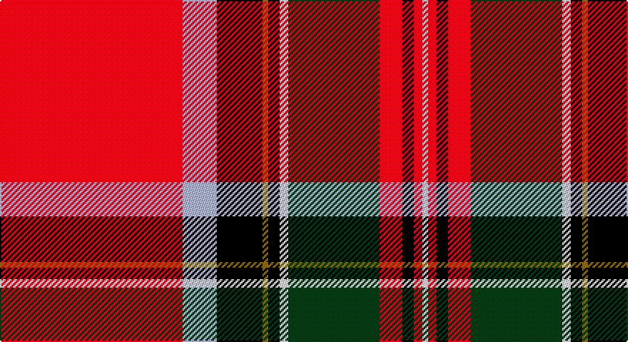 R/128 LB24 K32 Y4 K8 W6 DG64 R16 K8 R6 W/4 tartan