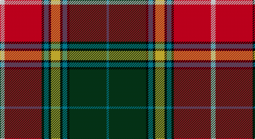 W/8 R64 K4 T8 K4 LY16 K4 T8 K4 DG64 T/4 tartan
