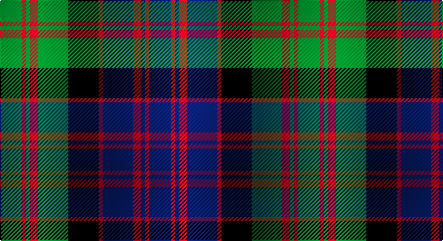 G/22 R4 G4 R8 G30 K30 R4 DB30 R8 DB4 R4 DB/22 tartan
