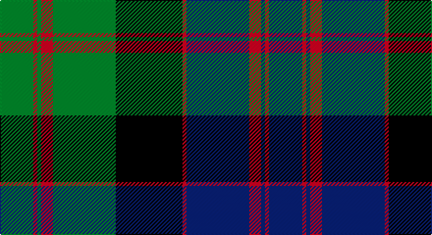 G/34 R4 G4 R12 G64 K68 R4 DB64 R12 DB4 R4 DB/34 tartan