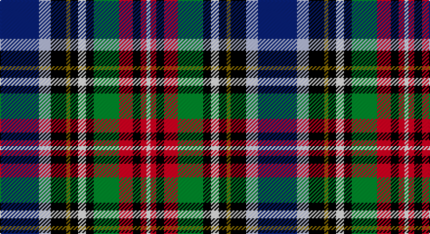 DB/40 LB12 K16 Y4 K8 W8 K8 G26 R14 K8 R6 W/4 tartan