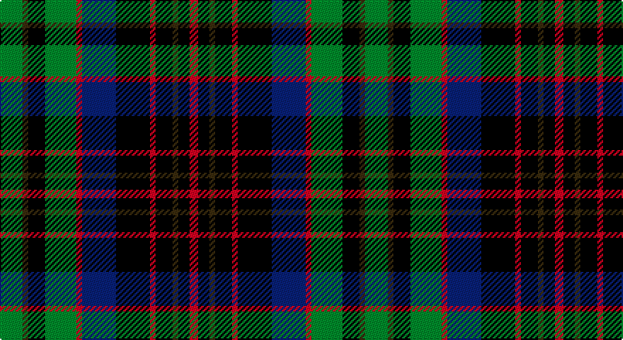 G/16 DY4 K12 G22 R4 DB24 K24 R4 K12 DY4 K8 R/6 tartan