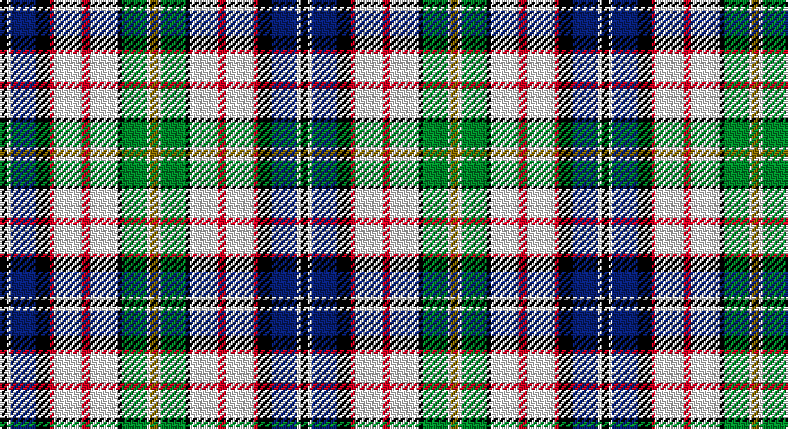 K/4 W2 DB14 K8 R2 W16 R4 W16 K2 G14 W2 Y/4 tartan