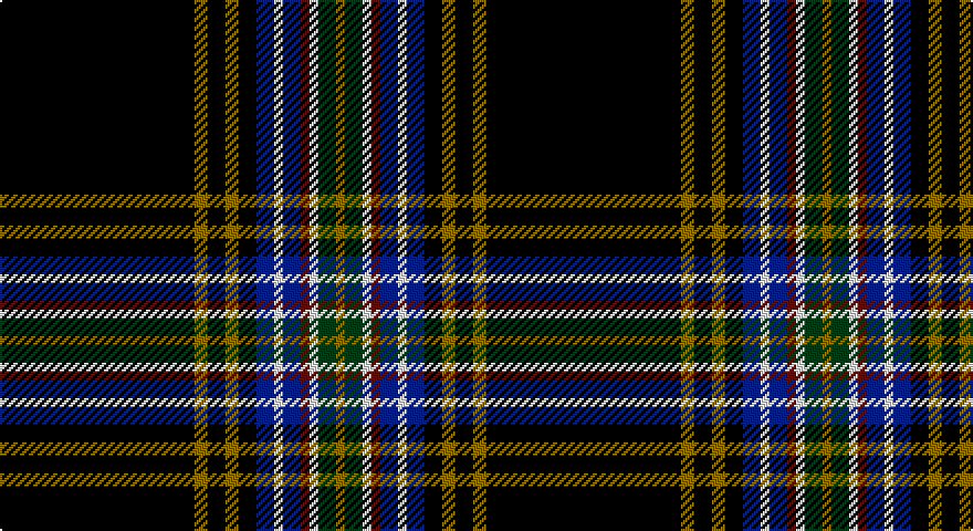 K/88 Y6 K8 Y6 K8 DB8 W4 DB8 DR4 W4 DG8 Y/4 tartan