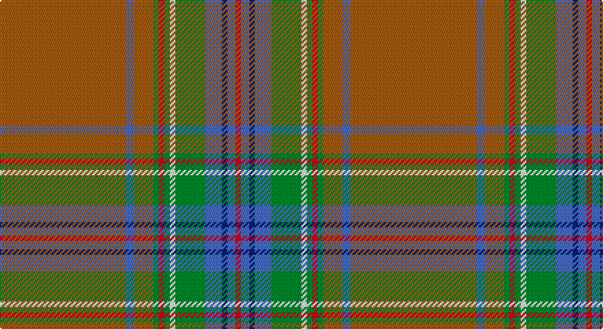 O/92 B6 O14 G4 R4 G4 W4 G22 B12 DB4 B6 R/4 tartan
