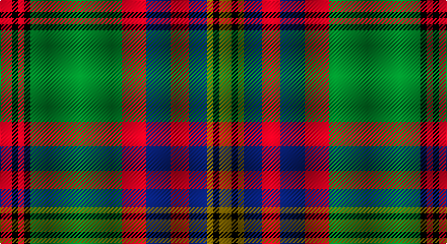 R/12 K6 R6 K6 G90 R24 DB24 R18 DB18 Y6 K6 Y/12 tartan