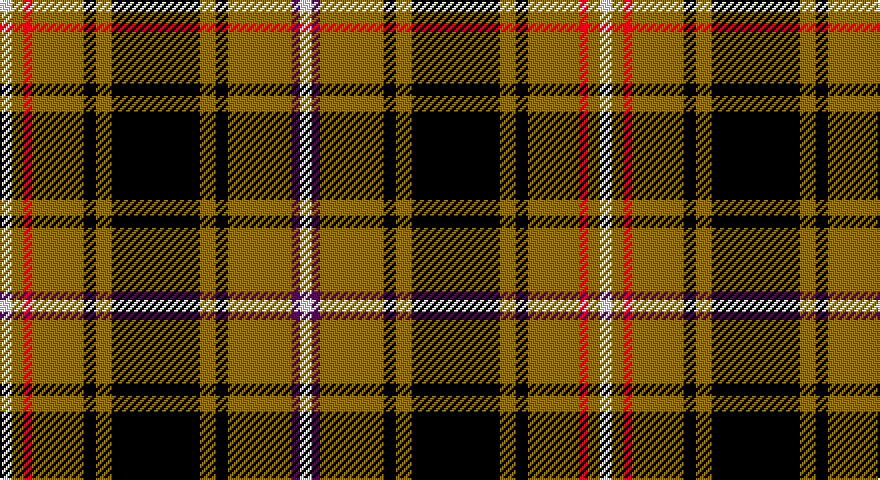 W/6 Y6 R4 Y26 K6 Y8 K44 Y8 K6 Y32 DP4 W/6 tartan