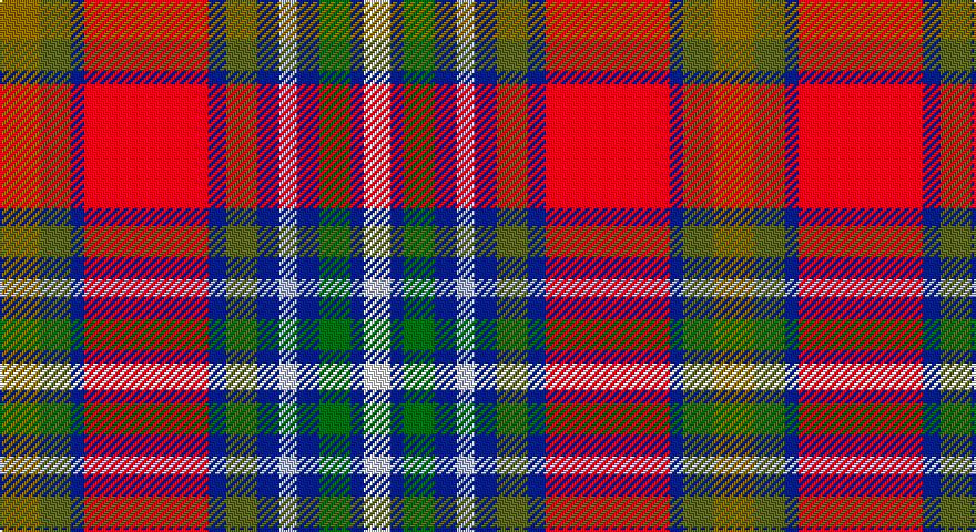 Y/18 G14 DB6 R56 DB8 G14 DB10 LB8 DB10 DG14 DB6 W/12 tartan