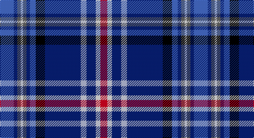 B/24 DB6 N6 W4 N6 DB6 B10 K16 DB62 LB10 DB16 W8 R/12 tartan