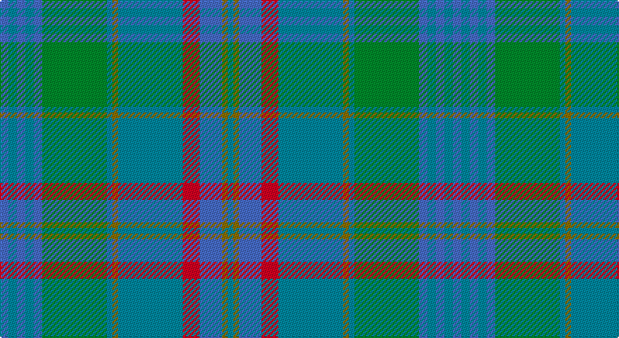 B/6 T6 B6 T6 B6 G46 T4 Y4 T46 R12 B16 Y4 T/4 tartan