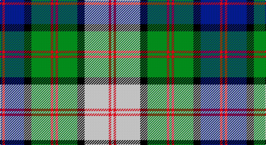 DB/4 R4 DB32 K12 G32 R4 G4 R4 G32 K12 W40 R4 W/4 tartan