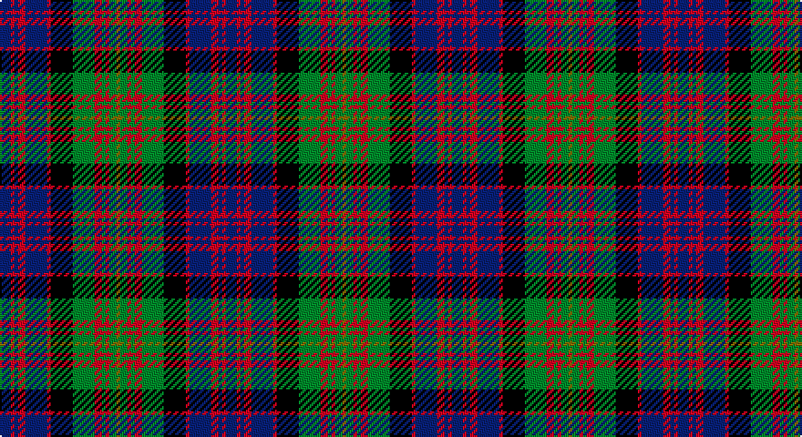 DB/6 R2 DB2 R4 DB12 R2 K12 G12 R4 G2 R2 G4 Y/2 tartan