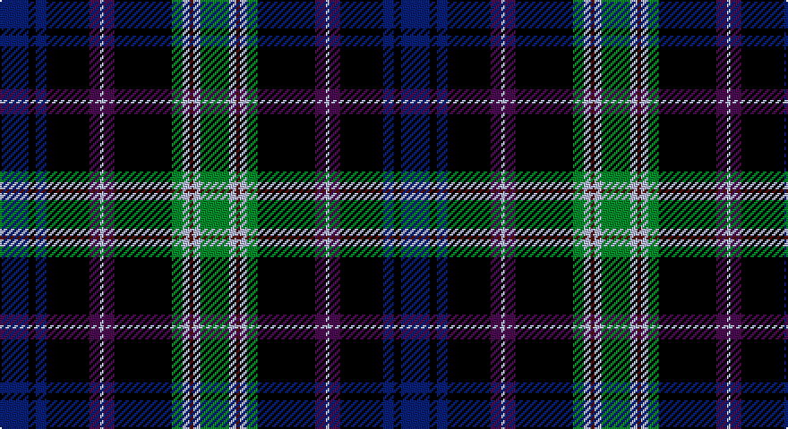 DB/16 K4 DB6 K24 DP6 LB2 DP6 K32 G6 LB4 DR2 LB4 G/16 tartan