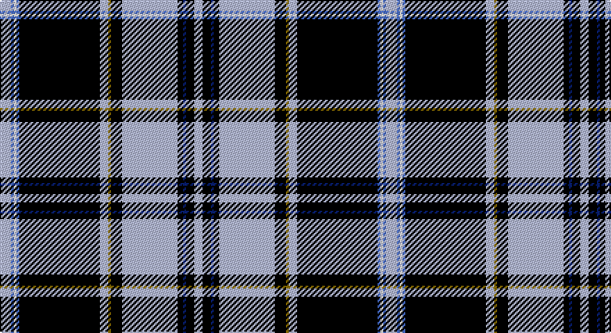 LB/8 B2 W2 B2 K58 LB6 Y2 K8 LB40 K4 DB2 K6 LB/6 tartan