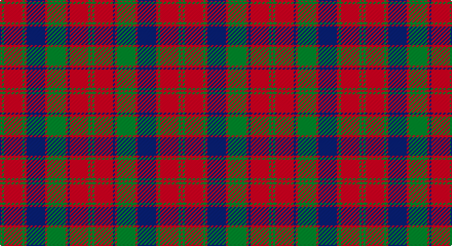 R/2 G2 R18 G2 R2 DB18 R2 G18 R2 DB2 R18 G2 R/2 tartan