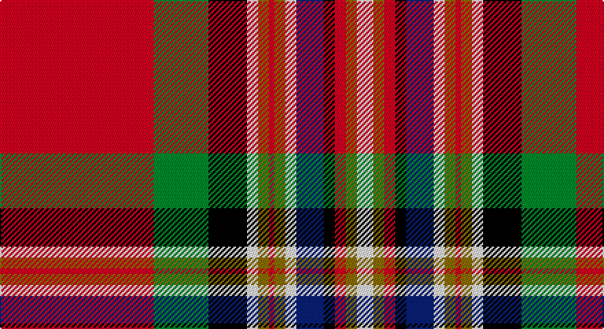 R/112 G40 K28 W8 Y8 R4 Y8 W8 DB20 K8 R8 Y8 W/12 tartan