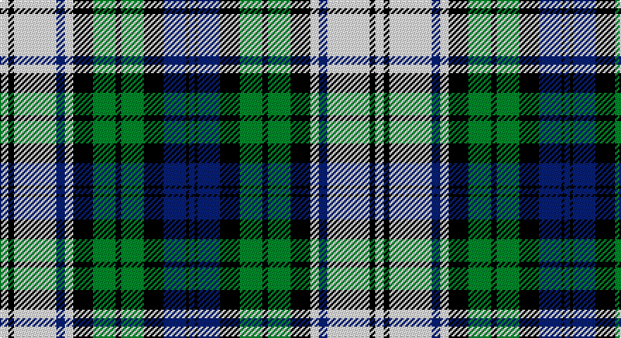 W/6 K4 W30 DB6 W6 K14 G16 K4 G16 K14 DB16 K2 DB/4 tartan