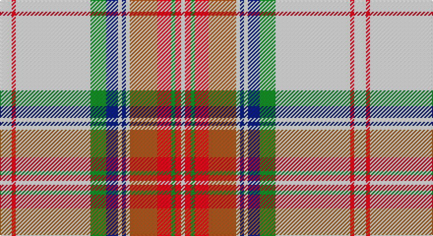 W/12 R4 W76 G16 DB12 W4 DB4 W4 O28 R14 G4 R6 W/4 tartan