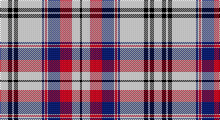W/16 K8 W4 K8 W48 DB4 W2 R4 W2 DB24 R24 W16 K/4 tartan