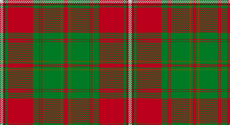 W/6 R2 K1 R2 G4 R48 G12 R2 G2 R2 G36 Y2 G4 R/6 tartan