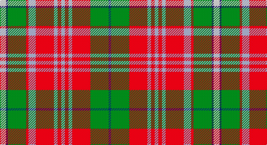 W/10 DB3 G30 R4 LB12 R30 LB6 R6 LB6 R6 LB6 R30 G30 DBi/4 tartan