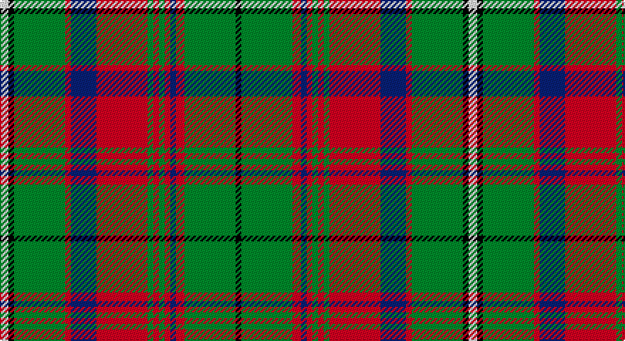 W/6 K4 G36 R4 DB18 R36 G4 R4 G4 R4 DB4 R6 G36 K/4 tartan