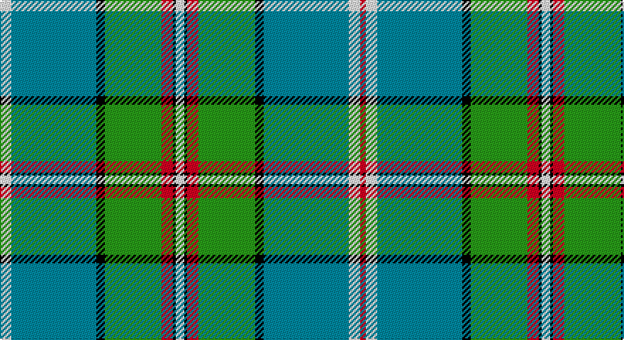 W/8 T60 K6 G40 R8 K2 W6 K2 R8 G40 K6 T60 W8 R/4 tartan