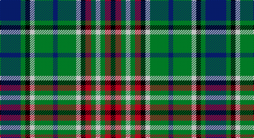 DB/36 G8 K8 W8 G32 DB8 G32 W8 K8 R10 G8 W8 G8 R10 K/8 tartan
