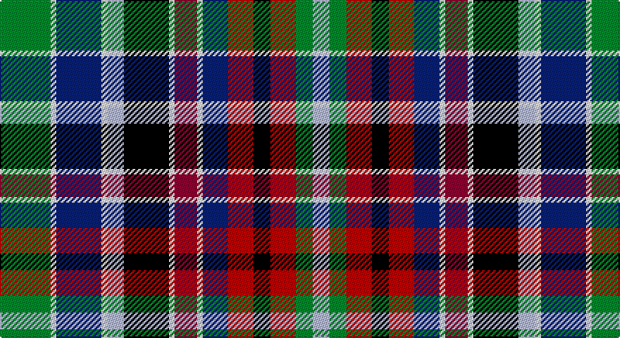 G/36 W4 DB32 W4 LB12 K32 W4 R16 W4 DB18 Ri18 K12 Ri18 G12 LB/12 tartan