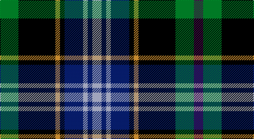 G/32 K64 LO8 K8 DB32 LB8 DB8 LB16 DB8 LB8 DB32 K8 LO8 K64 G32 DP/16 tartan