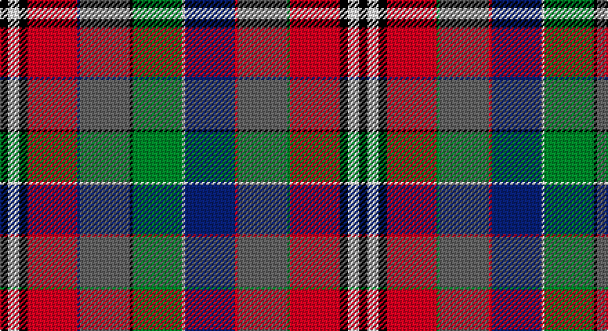K/6 W8 K6 R36 DB2 N36 K2 G36 W2 DB36 R2 N36 G2 R36 K6 W8 K/6 tartan