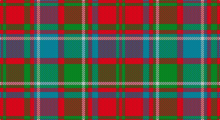 R/6 G6 R36 G12 R8 T6 W6 T36 R12 G36 W6 G6 R8 T12 R36 G6 R/6 tartan