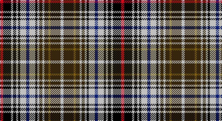 R/6 K16 W4 K6 W4 K4 W12 DB6 W12 K4 W4 DY6 W4 DY8 Y4 DY20 W/6 tartan