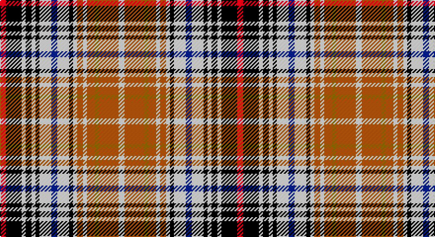 R/6 K16 W4 K6 W4 K4 W12 DB6 W12 K4 W4 O6 W4 O8 Y4 O20 W/6 tartan