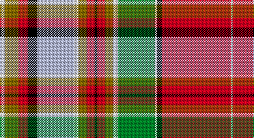 W/8 Y24 R16 K16 LB64 W8 Y14 R14 K4 R14 Y14 W8 G64 W4 K8 R120 W/4 tartan