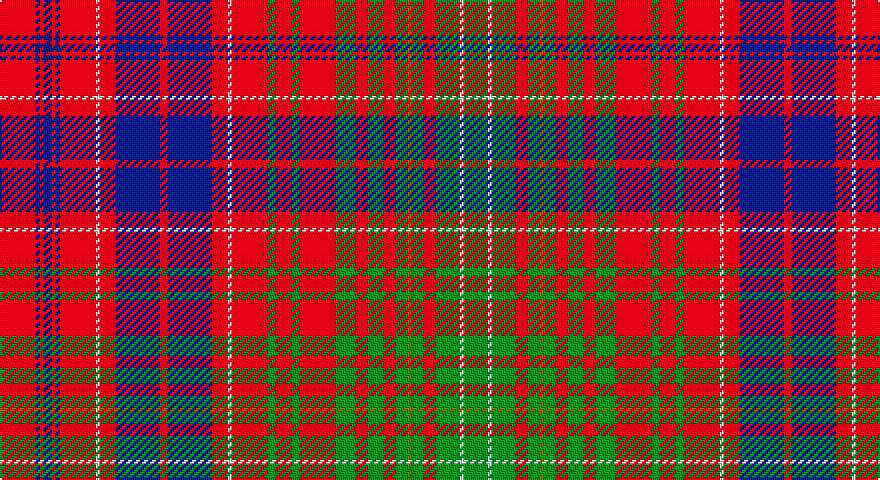 R/18 DB2 R2 DB4 R2 DB2 R18 W2 R8 DB22 R4 DB22 R8 W2 R18 G4 R8 G4 R18 G10 R6 G8 R6 G6 Y2 G6 R6 G12 W2 G/12 tartan