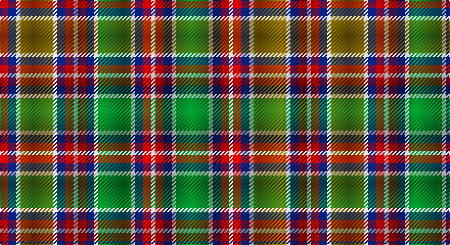 R/8 DB8 W4 Y32 W4 DB8 R8 W4 R8 DB8 W4 G32 W4 DB8 R8 W4 R8 DB8 W4 G32 W4 DB8 R8 W4 R8 DB8 W4 Y32 W4 DB8 R8 W/4 tartan