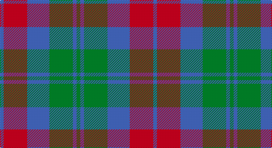 B/6 R38 B36 G38 B6 G/6 tartan