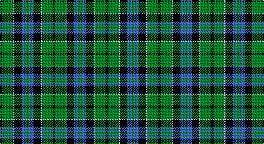K/4 G18 LB2 K12 B8 G/4 tartan