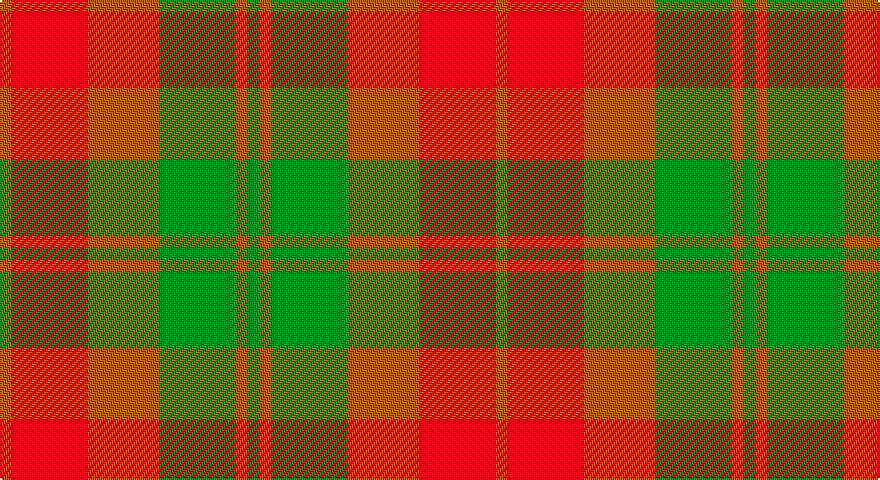 O/6 R38 O36 G38 O6 G/6 tartan