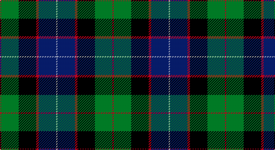 R/2 G28 K28 R4 DB28 LB/2 tartan